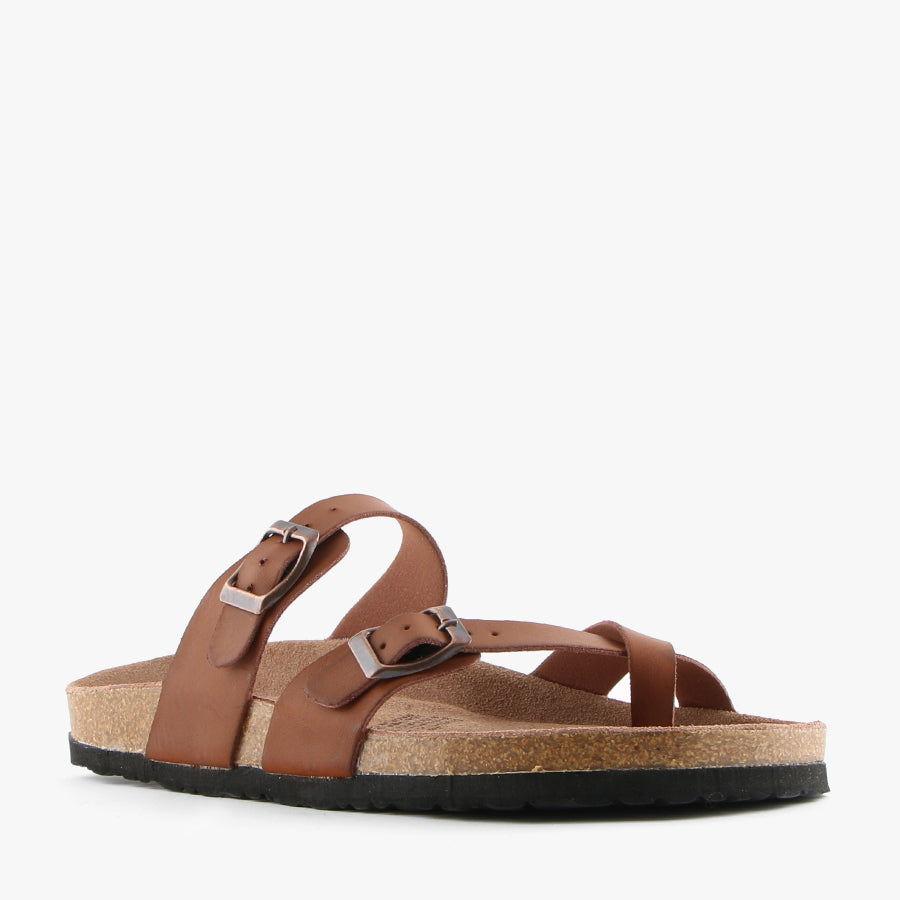 Isabella Brown Dorothy Sandals Black - Raben Footwear